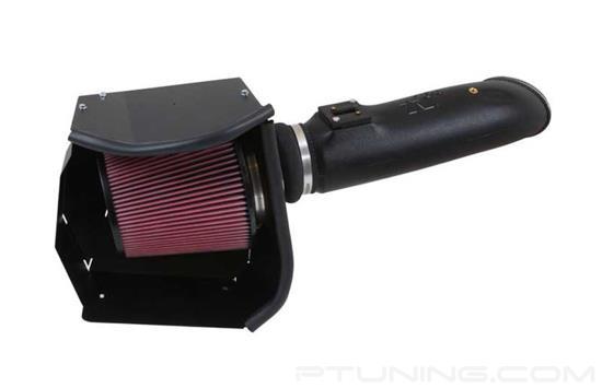 Picture of FIPK Generation II Black Composite Cold Air Intake System with Red Filter and Heat Shield