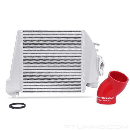 Picture of Top-Mount Intercooler - Silver Core, Red Hose