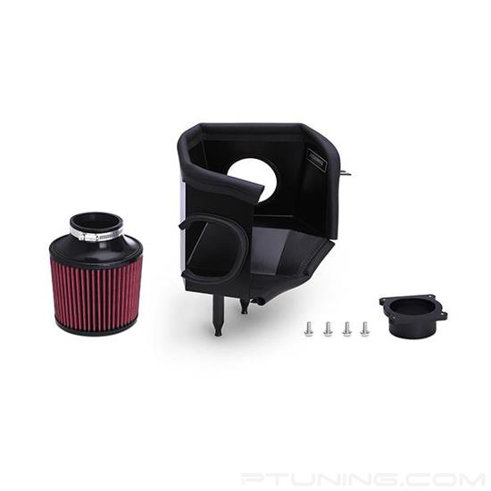Picture of Performance Aluminum Silver Cold Air Intake System with Red Filter