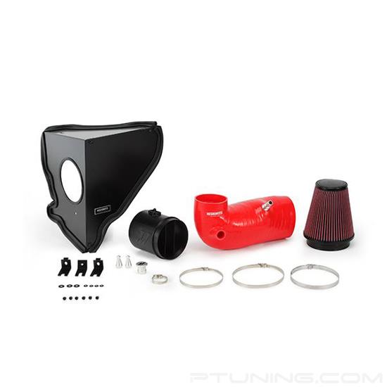 Picture of Performance Aluminum Red Cold Air Intake System with Red Filter