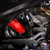 Picture of Performance Aluminum Wrinkle Red Cold Air Intake System with Red Filter and Air Box