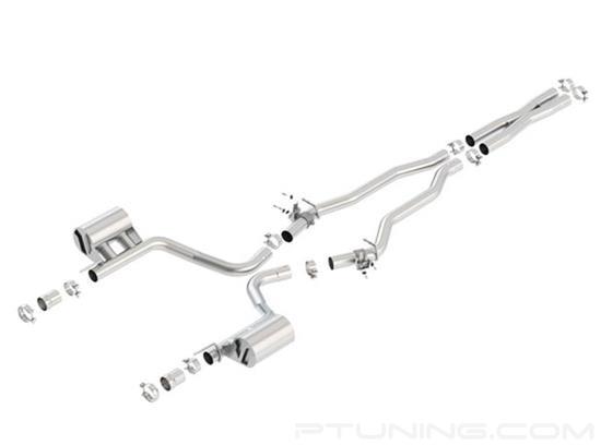 Picture of ATAK Stainless Steel Cat-Back Exhaust System with Split Rear Exit
