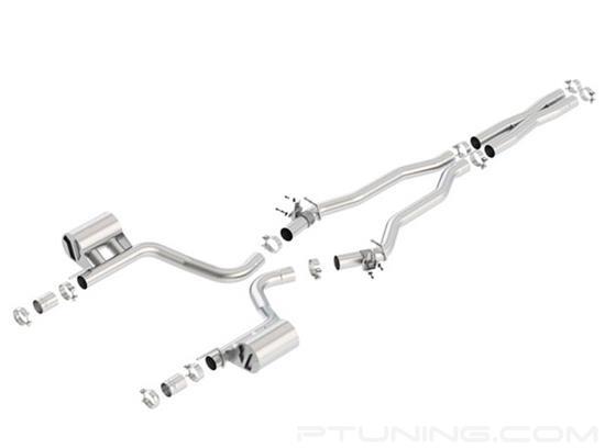 Picture of ATAK Stainless Steel Cat-Back Exhaust System with Split Rear Exit