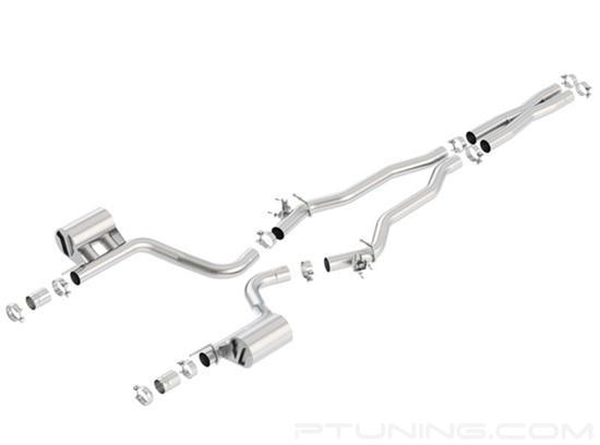 Picture of ATAK Stainless Steel Cat-Back Exhaust System with Split Rear Exit