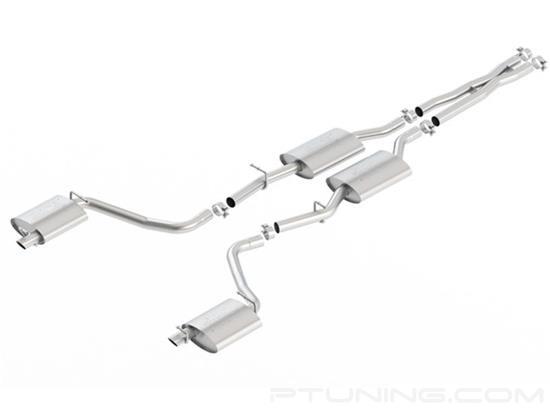 Picture of ATAK Stainless Steel Cat-Back Exhaust System with Split Rear Exit