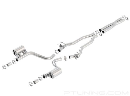 Picture of ATAK Stainless Steel Cat-Back Exhaust System with Split Rear Exit