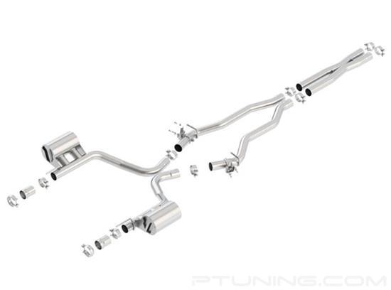 Picture of ATAK Stainless Steel Cat-Back Exhaust System with Split Rear Exit
