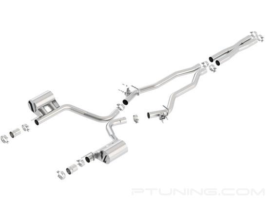 Picture of ATAK Stainless Steel Cat-Back Exhaust System with Split Rear Exit