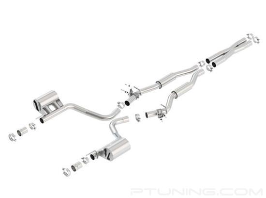 Picture of S-Type Stainless Steel Cat-Back Exhaust System with Split Rear Exit