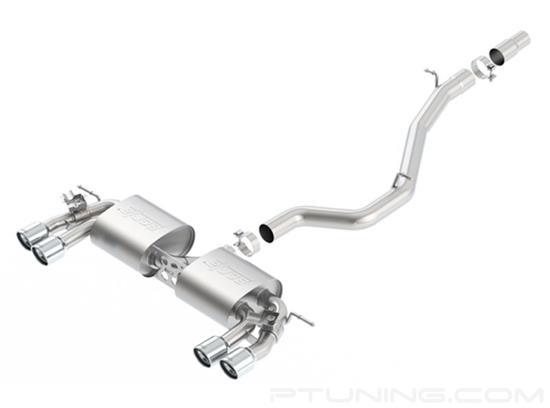 Picture of S-Type Stainless Steel Cat-Back Exhaust System with Quad Rear Exit