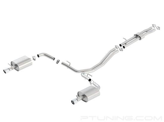 Picture of S-Type Stainless Steel Cat-Back Exhaust System with Split Rear Exit