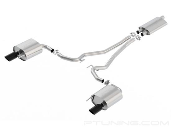 Picture of Touring Stainless Steel EC-Type Cat-Back Exhaust System with Split Rear Exit