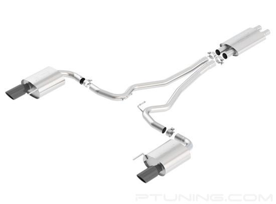 Picture of Touring Stainless Steel Cat-Back Exhaust System with Split Rear Exit