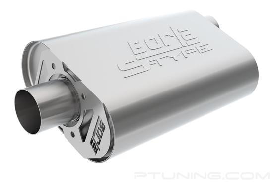 Picture of Stainless Steel Oval S-Type Crate Exhaust Muffler