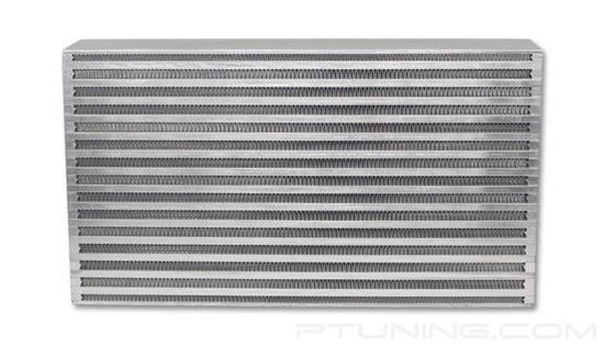 Picture of Horizontal Flow Air-to-Air Intercooler Core, 18" Width x 12" Height, 6" Thick, Aluminum Bar and Plate, 1300 HP