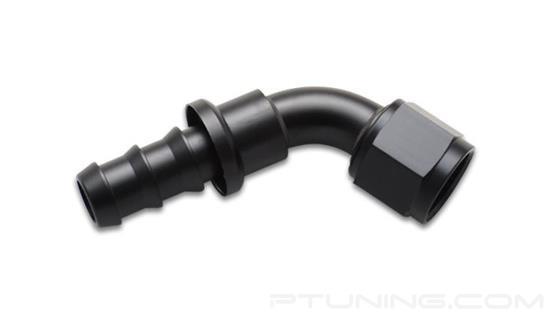 Picture of 6AN 60 Degree Push-On Hose End Fitting, Aluminum - Black