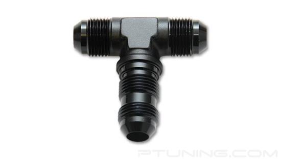 Picture of 16AN Bulkhead Tee Fitting, Aluminum - Black