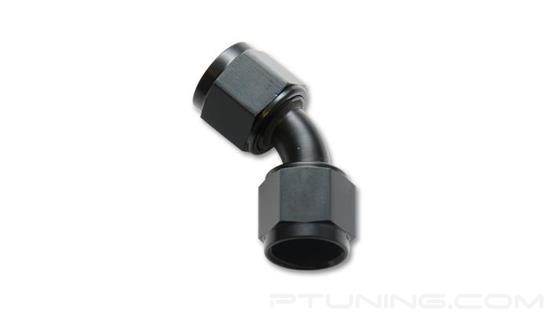 Picture of 16AN Female 45 Degree Union Adapter Fitting, Aluminum - Black