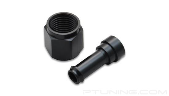 Picture of 8AN Female to 1/2" Barb Hose End Fitting, Aluminum - Black