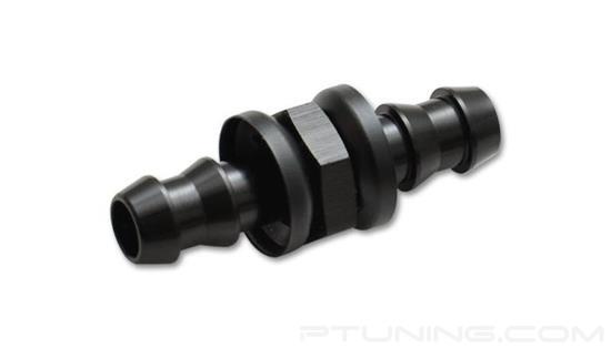 Picture of 6AN to 8AN Barbed Hose Transition Union Fitting, Aluminum - Black