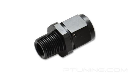 Picture of 6AN Female to 3/8" NPT Female Straight Swivel Adapter Fitting, Aluminum - Black