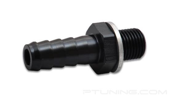 Picture of M12-1.5 Male to 5/16" Barb Hose Adapter Fitting, Aluminum - Black