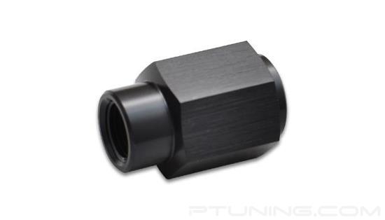 Picture of LS Engine Fuel Pressure Adapter Fitting, 4AN Female to 1/8" NPT Female, Aluminum - Black