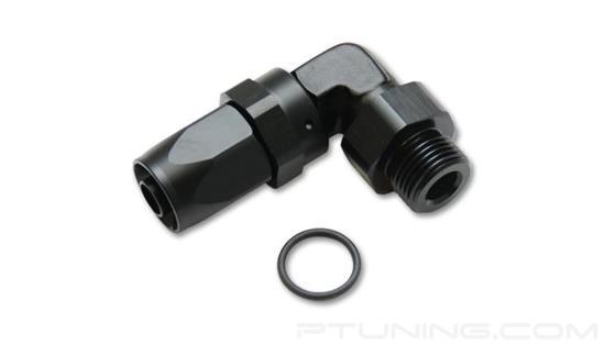 Picture of 16AN to 16AN Male ORB 90 Degree Hose End Fitting, Aluminum - Black