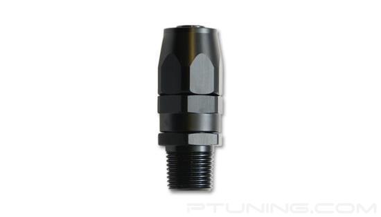 Picture of 16AN to 3/4" NPT Male Straight Hose End Fitting, Aluminum - Black