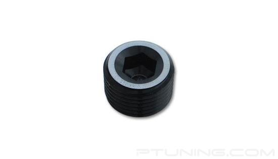 Picture of 1" NPT Hex Socket Pipe Plug, Aluminum - Black