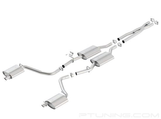 Picture of ATAK Stainless Steel Cat-Back Exhaust System with Split Rear Exit