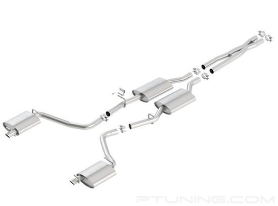 Picture of S-Type Stainless Steel Cat-Back Exhaust System with Split Rear Exit