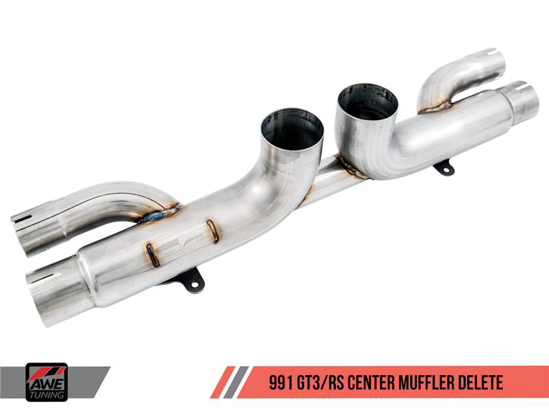 Picture of SwitchPath Center Muffler Delete Exhaust with Dual Rear Exit