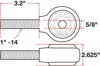 Picture of xAxis Rod End Ball Joint - RH Thread