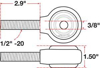 Picture of xAxis Rod End Ball Joint - RH Thread