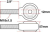 Picture of xAxis Rod End Ball Joint - LH Thread