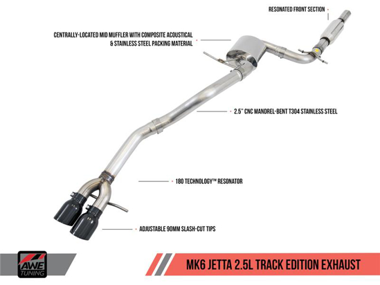Picture of Track Edition Cat-Back Exhaust System with Dual Rear Exit