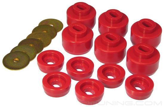 Picture of Front and Rear Body Mount Bushing Kit - Red