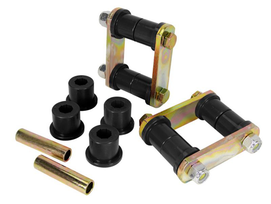 Picture of Rear Leaf Spring Eye and Heavy Duty Shackle Bushing Kit - Black