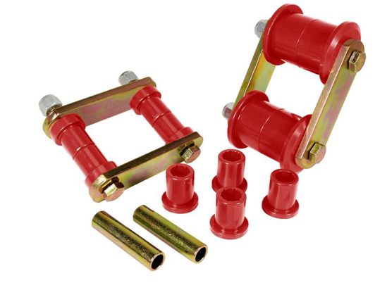Picture of Rear Leaf Spring Eye and Heavy Duty Shackle Bushing Kit - Red