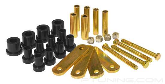 Picture of Rear Leaf Spring Eye and Heavy Duty Shackle Bushing Kit - Black