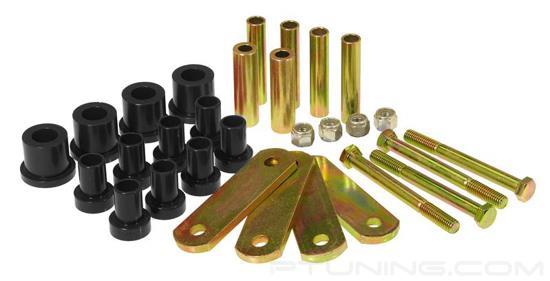 Picture of Rear Leaf Spring Eye and Heavy Duty Shackle Bushing Kit - Black