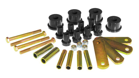 Picture of Rear Leaf Spring Eye and Heavy Duty Shackle Bushing Kit - Black