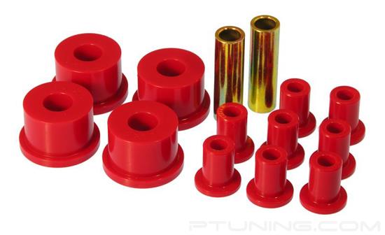 Picture of Rear Leaf Spring Eye and Shackle Bushing Kit - Red