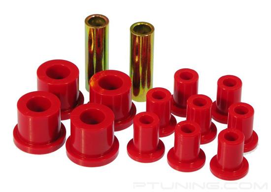 Picture of Rear Leaf Spring Eye and Shackle Bushing Kit - Red