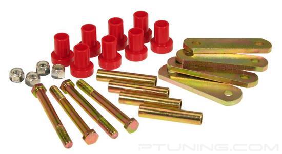 Picture of Rear Heavy Duty Leaf Spring Shackle Bushings - Red