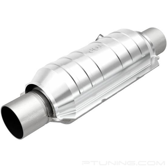 Picture of Heavy Metal Heatshield Covered Universal Fit Round Body Catalytic Converter (2.25" ID, 2.25" OD, 11" Length)