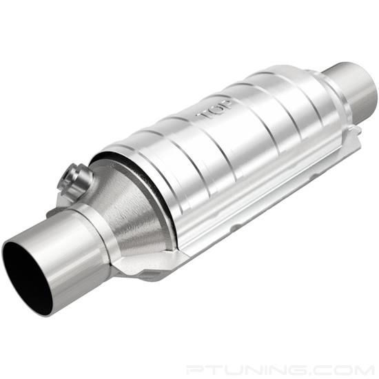 Picture of Heavy Metal Heatshield Covered Universal Fit Round Body Catalytic Converter (3" ID, 3" OD, 11" Length)