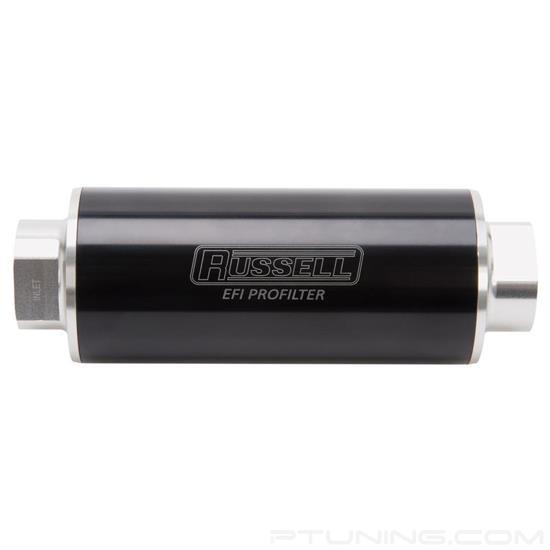 Picture of ProFilter EFI Fuel Filter (6" Length, 60 Micron, 10AN Male Inlet/Outlet) - Black/Silver