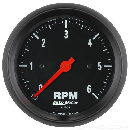 Picture of Z-Series 3-3/8" In-Dash Tachometer Gauge, 0-6,000 RPM